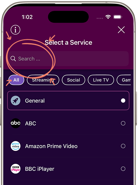 Step 3: Search for Hulu and Connect
